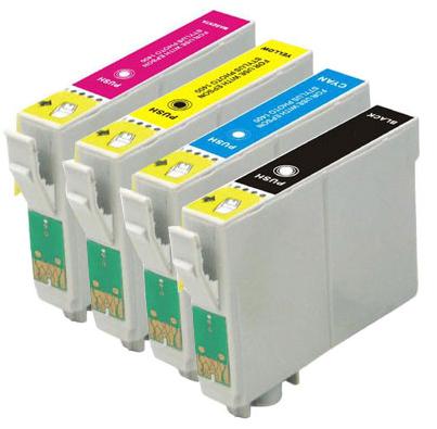 Compatible Epson 502XL a set of 4 Ink Cartridges High Capacity - (Black, Cyan, Magenta, Yellow)

